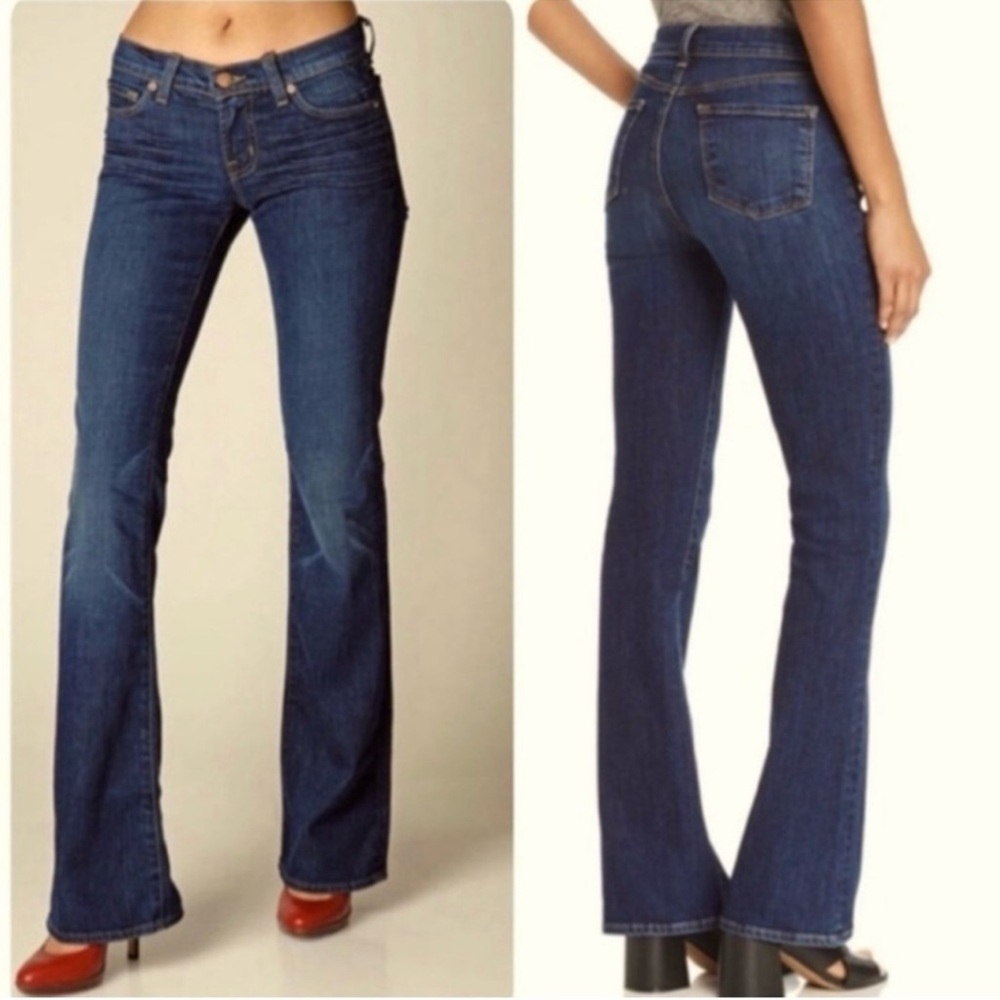 J Brand Mid-Rise Bootcut Jeans Women’s Sz 29 Dark Blue Stretch Denim